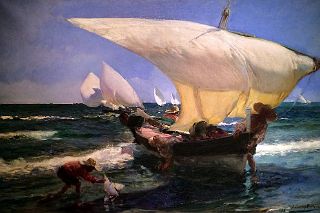 33 La Vuelta de la Pesca The Return from Fishing Joaquin Sorolla 1898 National Museum of Fine Arts MNBA Buenos Aires